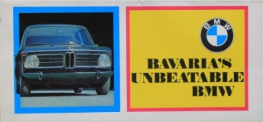BMW Modelprogram 1972 "Bavaria's unbeatable" Carbrochure (8563)